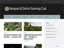 Tablet Screenshot of newportrunningclub.org.uk